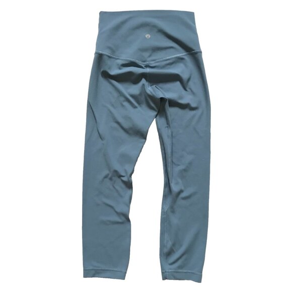 Lululemon Align High Rise Leggings Womens 4 Blue 21" Inseam Capri Cropped Nulu - Picture 8 of 10